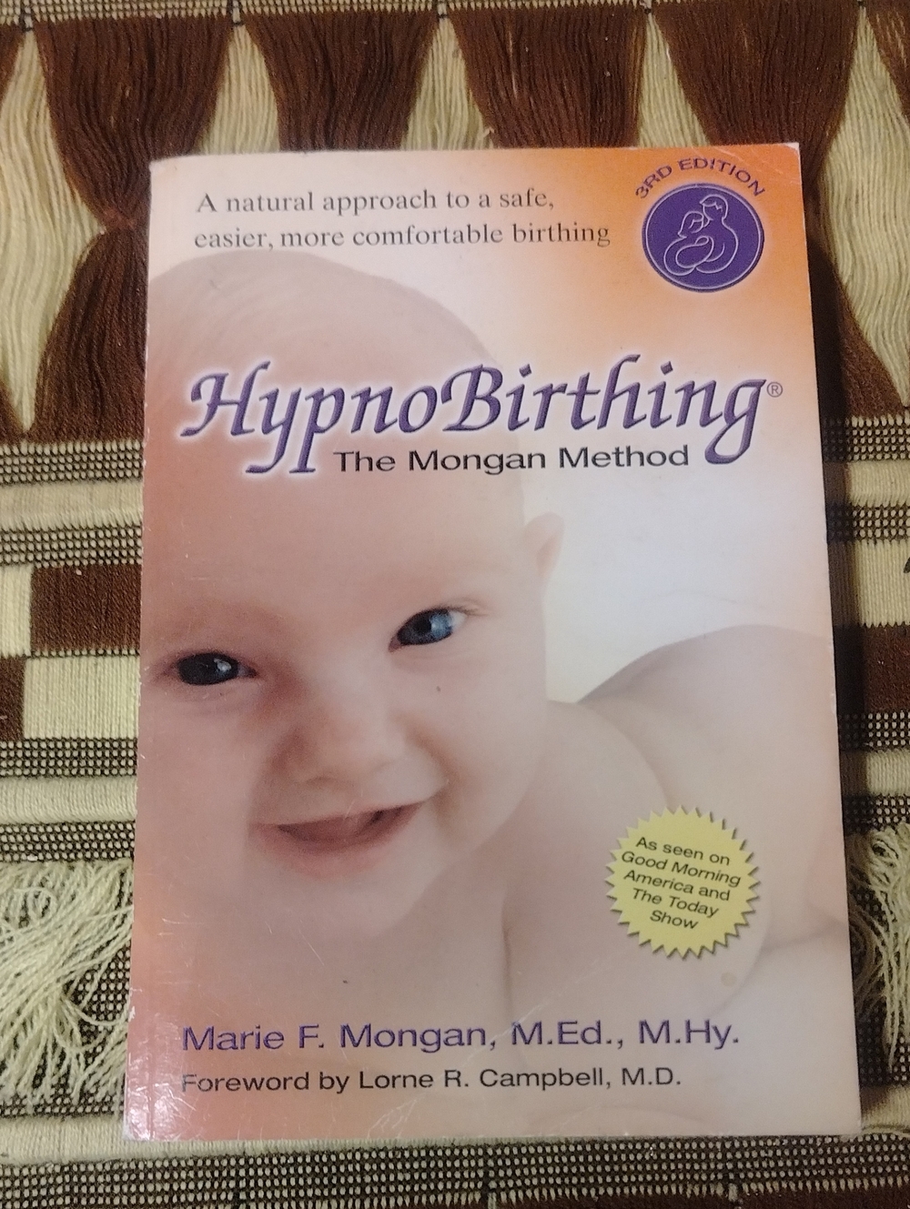 HypnoBirthing The Mongan Method - Peach/White Edition by Marie F. Mongan